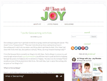 Tablet Screenshot of allthingswithjoy.com